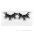 natural long mink lashes 25mm with packaging boxes